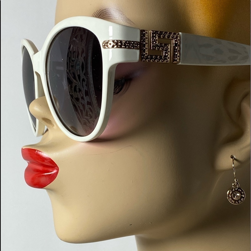 NY SUNGLASSES ~ Bling / White Fashion Sunglasses
